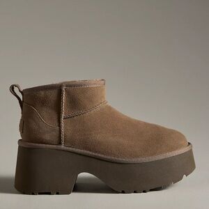 UGG® Classic Ultra Mini New Heights Boots color Color HICKORY size US 10